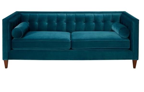 Buy cheap velvet sofa set sofas fabric manufacturer blue velvet sofa simple design sofa 321 from wholesalers