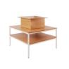 Buy cheap Modern Style Food Store Shelving Shop Display Tables 1000*1000*1350mm from wholesalers