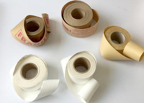 Buy cheap Reinforced Printed Gummed Non Distortion Brown Kraft Paper for packing from wholesalers