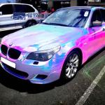 Stretchable PVC Gloss Chameleon Vinyl Wrap , Wear Resistant Car Decoration Film