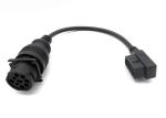 Buy cheap Deutsch 9-Pin J1939 Male to Right Angle J1962 OBD-II 16 Pin Male CAN Bus Cable from wholesalers
