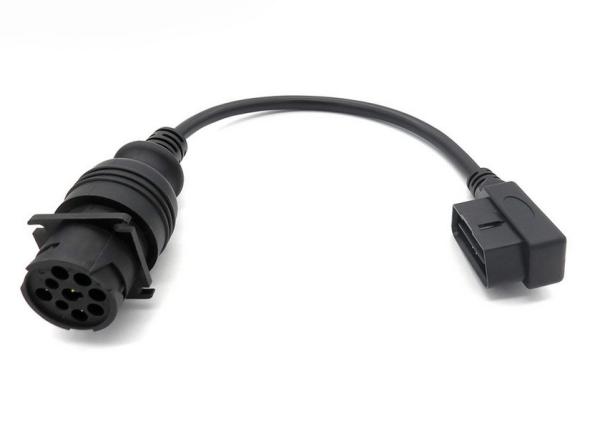 Buy cheap Deutsch 9-Pin J1939 Male to Right Angle J1962 OBD-II 16 Pin Male CAN Bus Cable from wholesalers