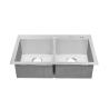 Buy cheap Hand Made Top Mount Stainless Steel Kitchen Sink Easy Installation / Stainless Steel Laundry Sink from wholesalers