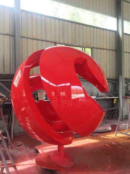 Buy cheap Red Outdoor Garden Ornaments Statues Public Art Sculpture Red Baking Varnish from wholesalers