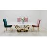 Buy cheap ODM Modern Dining Room Furniture 123kg Tempered Glass Rectangular Table from wholesalers