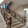 Buy cheap Outdoor Modern Black Metal Handrails Residential Stair Railing Balustrade Powder Coating from wholesalers