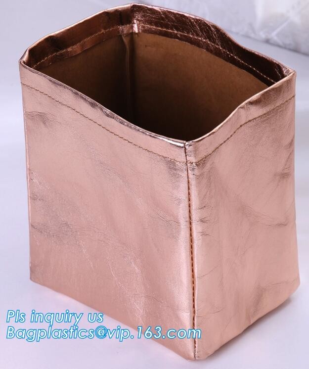 washable paper and tyvek foldable storage sack basket, tyvek bag waterproof storage container hamper baskets bagplastics