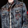 Buy cheap Iron On Hannya Oni Mask Custom Embroider Patch Clothing Accessories from wholesalers