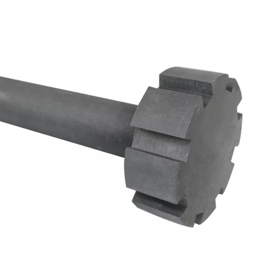 OEM ODM High Density Degassing Graphite Rotor And Shaft Industrial Grade