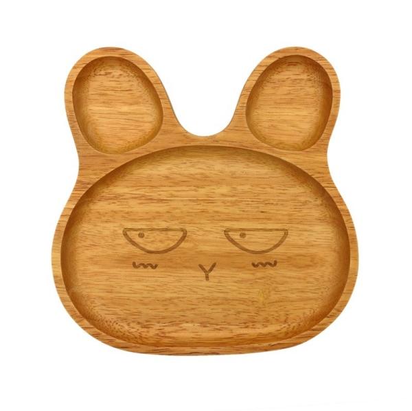 Buy cheap Party Rabbit Natural Wooden Plate Engraving Animal Shaped Plate from wholesalers