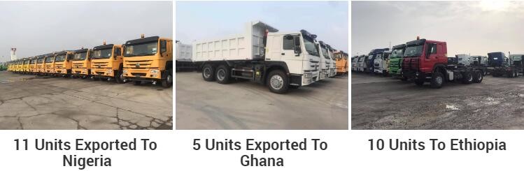 Blue 6x4 Used Howo Trucks , Sinotruk Howo 10 Wheeler Dump Truck
