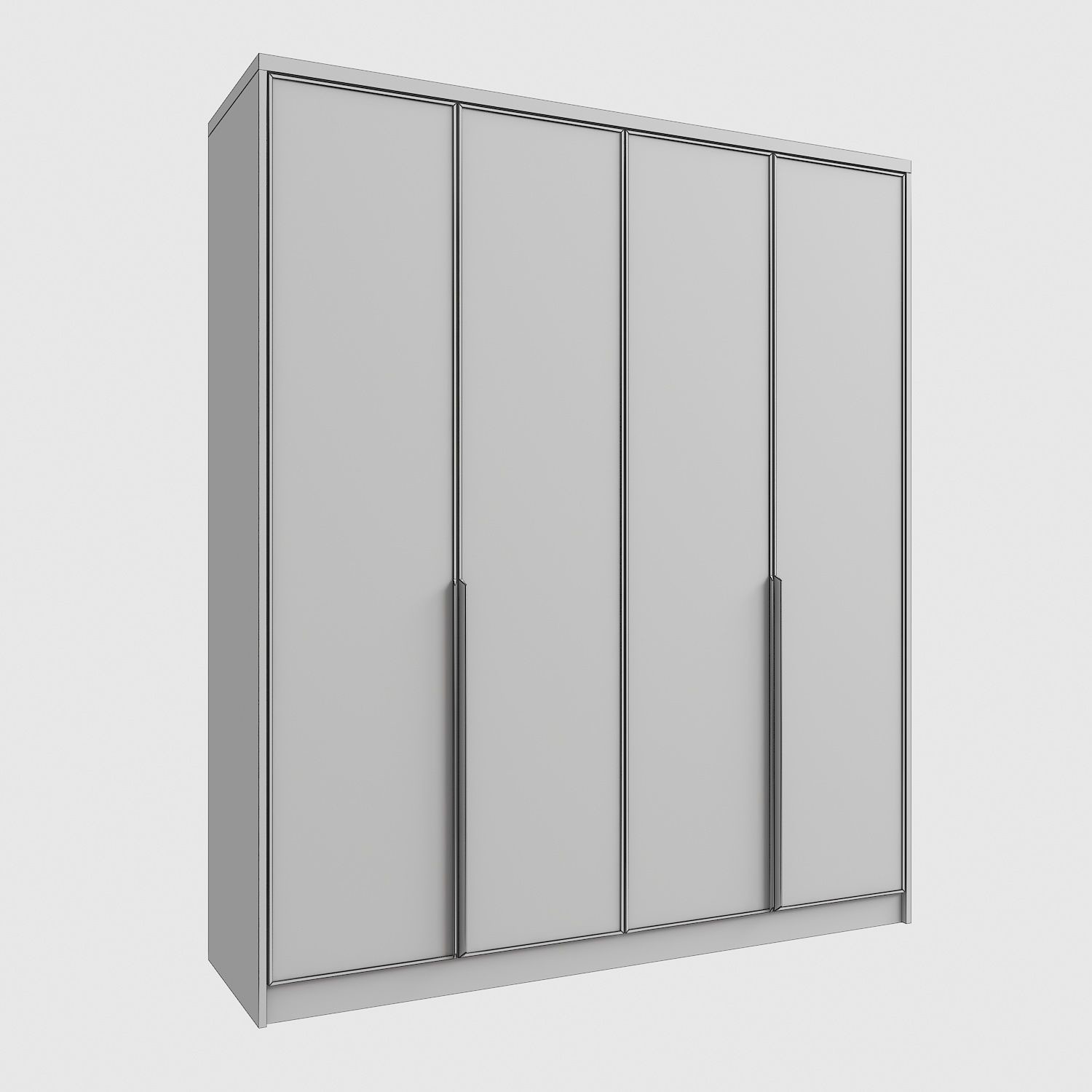 Particle Board Wall Mounted Bedroom Wardrobe Closets Cabinets With Hanger And Handle
