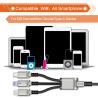 Buy cheap harger Iphone 3 Way USB Cable Multiple Connectors MP3 MP4 Player Support from wholesalers