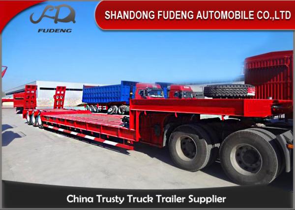 Buy cheap Low Bed Trailer , 3 axles 80T lowbed trailer , 4 axles 80T lowbed trailer from wholesalers