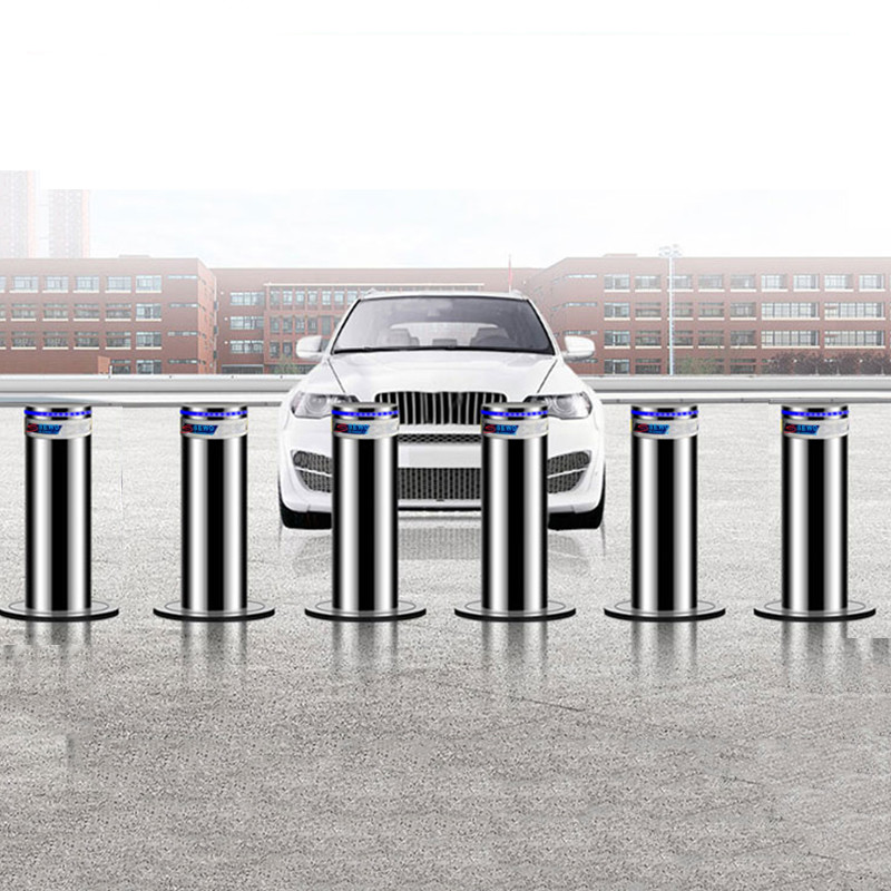 Automatic Hydraulic Rising Bollard , Retractable Traffic Bollard For Parking Facility