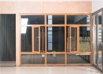 Buy cheap Yellow Aluminium Glass Window Indoor Open Floor To Ceiling Heat Insulation from wholesalers