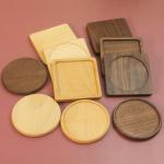 Coffee Tray Bamboo Wood Mat Dressed Natural Whisky Coaster For Drink