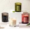 Buy cheap Luxury Unique Green Clear Glass Jars Empty 8oz 10oz Candle Vessels For Festive Decoration from wholesalers