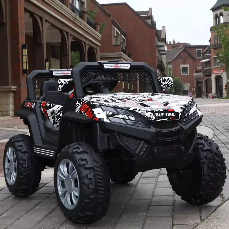 6v4*2 Plastic Baby Two Seats Electric Remote Control Toy Car for UTV Style Manufacture