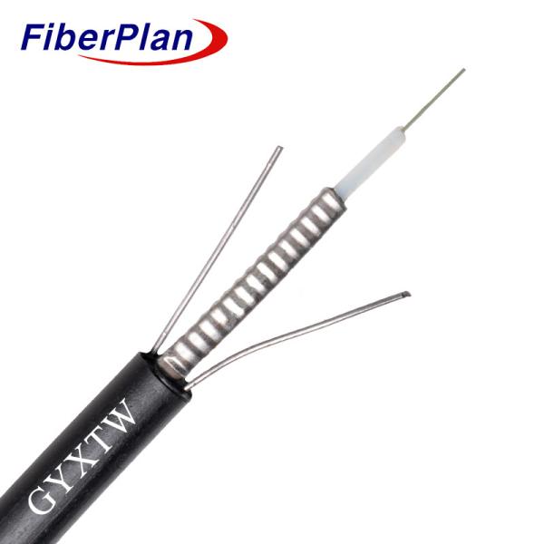 Buy cheap Outdoor Armored Singlemode GYXTW G652D Fiber Optic Wire Cable Black Aerial Unitube (Central Loose) GYXTW from wholesalers