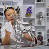 Buy cheap Heavy Weight Stainless Steel Animal Sculpture Customized Cast Metal Art 3D from wholesalers