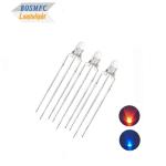Bi color 3mm LED Red & blue commom anode and commom cathode Through Hole LED