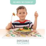 Disposable 12X15" Plastic Placemats for Restaurant Custom Designs Waterproof