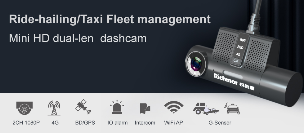 Car Bus Compatible 1 To 3 Channel Dashcam With G-Sensor WiFi 4G And Fuel Sensor 1080p Video Recorder