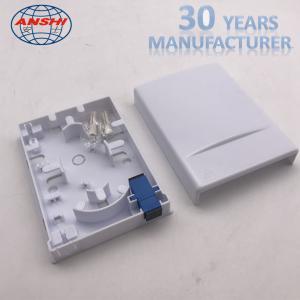 China 1 Port Single Fiber FTTH Distribution Box Socket Indoor Fibre Optic Termination Box on sale