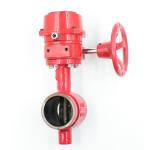 2 3 inch PN16 cast ductile iron Grooved butterfly valves