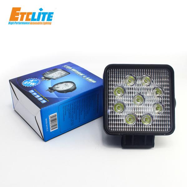 Buy cheap 27W Led Work Lamp Rechargeable , ETClite 12v Led Work Lights Waterproof from wholesalers
