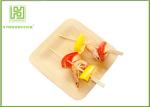 7 Inch Disposable Wooden Plates For Restaurant Use Fresh Fruit Tray 400pcs / Ctn