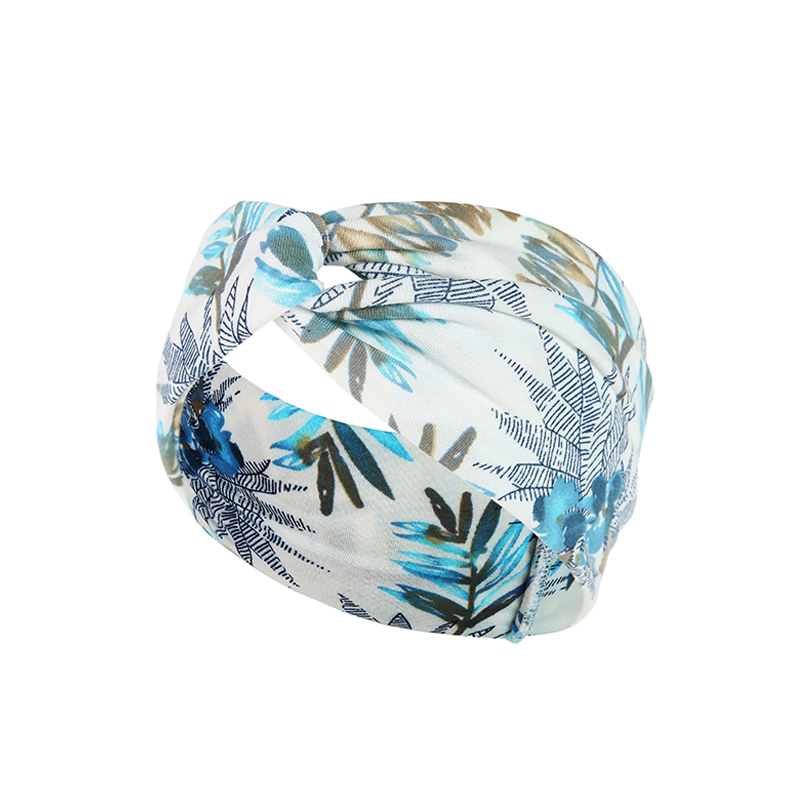 100% Polyester Women Head Scarves Multicolor Custom Elastic Headbands