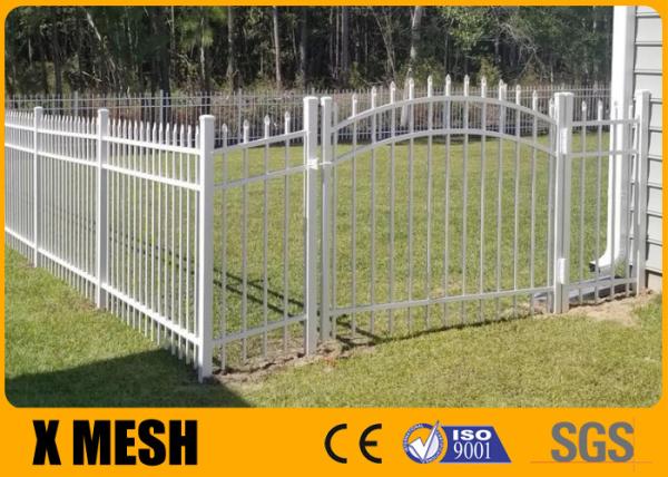 Buy cheap Post 80 x 80mm Squash Top Cross Rail 40 x 40mm 6 point welds Security Mesh Fence from wholesalers