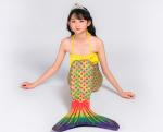 Spandex Material Childrens Mermaid Tails , Realistic Mermaid Tails For Kids