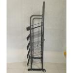 4 Tiers Beverage Supermarket Display Racks With Wheels