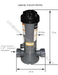 Hayward Chlorine Feeder Grey Color , Automatic Chlorine Dispenser Water