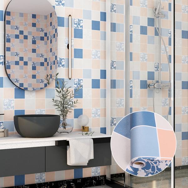 Buy cheap Soundproof Home Decor Washable Wallpaper for Bathroom and Kitchen Tile Easy to Install from wholesalers