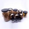 Buy cheap Eco 25ml 50ml Jam Glass Preserve Jars Clear Glass Canisters With Black Lids from wholesalers