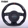 Buy cheap Audi 350mm Leather Carbon Fiber Sport Steering Wheel RS3 RS4 RS5 RS6 from wholesalers