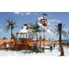 Buy cheap Outdoor Kids Water Playground House Structure With Water Slide , Climb Net , Water Spray from wholesalers