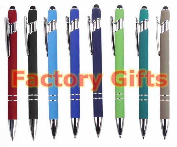 Buy cheap Customized Stylus Ballpoint Pen Laser Engraving Soft Touch Metal And Rubber from wholesalers