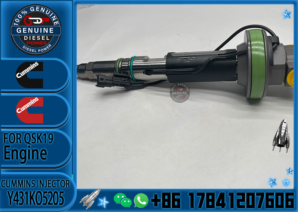Construction Machinery PartsFuel Injector For QSK19 Diesel Y431K05429 Y431KO5205 Y431K05420For CUMMINS Diesel Engine