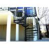 Buy cheap Strong Residential Spiral Staircase Wood Treads , Compact Spiral Staircase For Outdoor Deck from wholesalers
