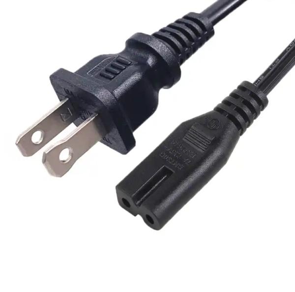 Buy cheap HENG-WELL Wholesale High Quality US/Canada 2-Pin NEMA Plug to IEC 320 C7 Power Cord Set (PVC) 1.8M (1800mm) Black from wholesalers