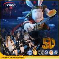Buy cheap Safety Theme Park Roller Coasters 5D Movie Theater With Hydraulic System For product