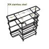 Buy cheap Wall Mount 304 Stainless Steel Toothbrush Holder Bathroom Accessories Organizer Black for Bathroom from wholesalers