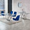 Buy cheap 160cm Glass Top Metal Console Table from wholesalers