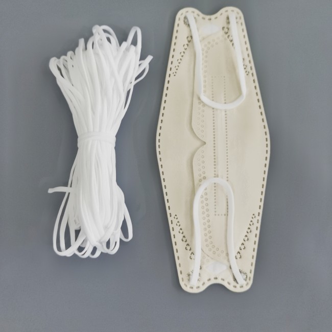 3.5mm Soft Elastic Flat Ear Loops Band Earloop Elastic Cord For Face Mask