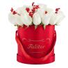 Buy cheap Colorful Customized Luxury Packaging Boxes Round Flower Hat Box With Handle from wholesalers